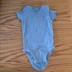 Carter's Light Blue Polka Dot Bodysuit